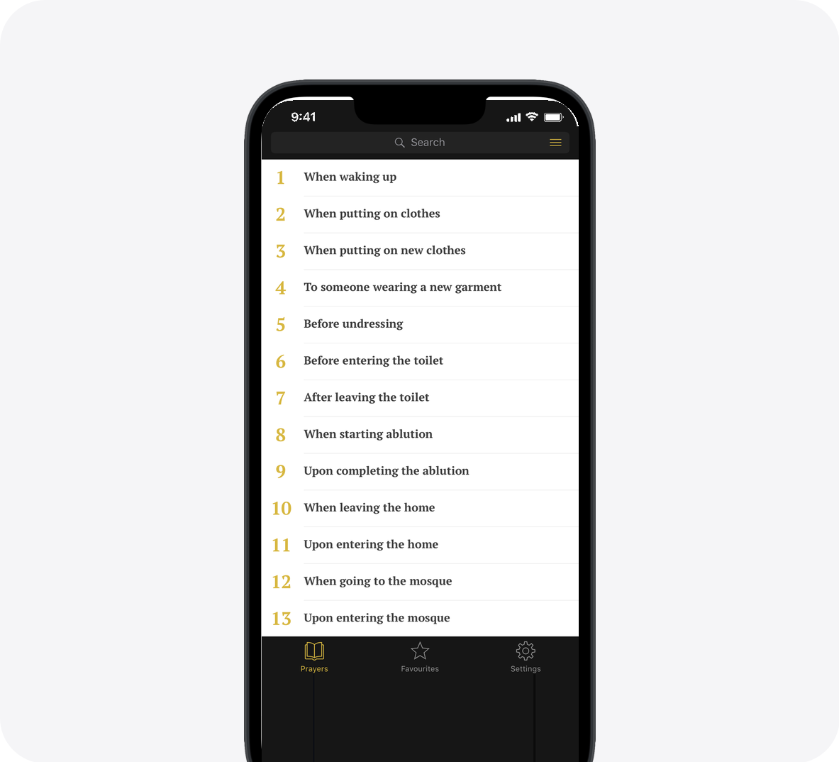 myDua app screenshot